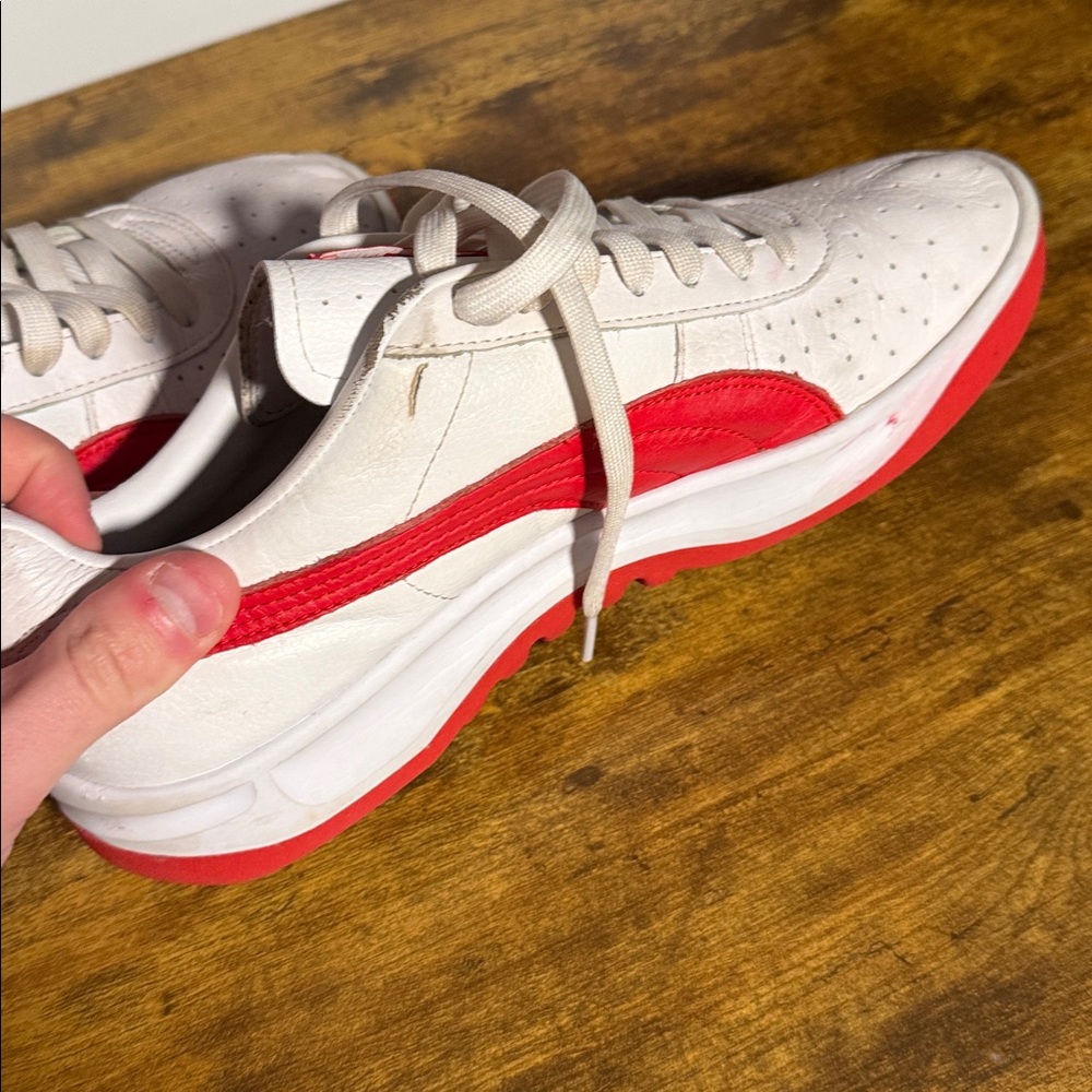 Puma White‎ and Red Athletic Shoes - Picture 3 of 7